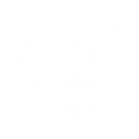 A white icon that shows litho printing