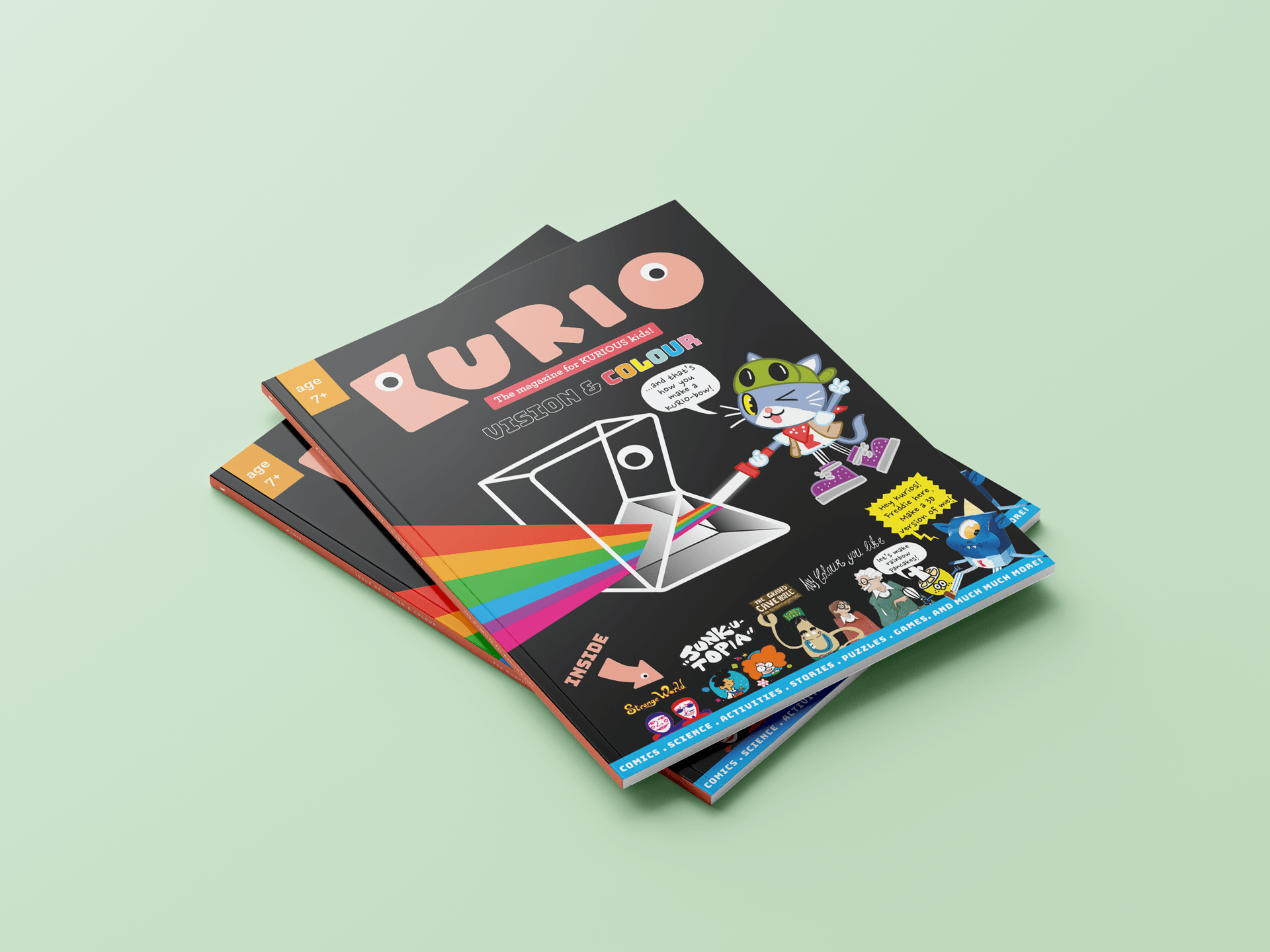 A mock-up showing Doodle Productions, Kurio magazine cover.