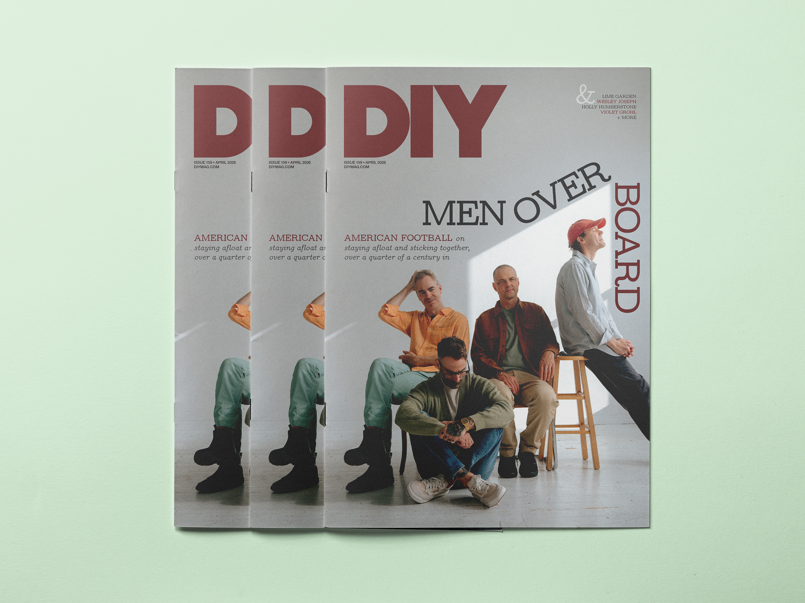 A mock-up showing the DIY magazine cover.