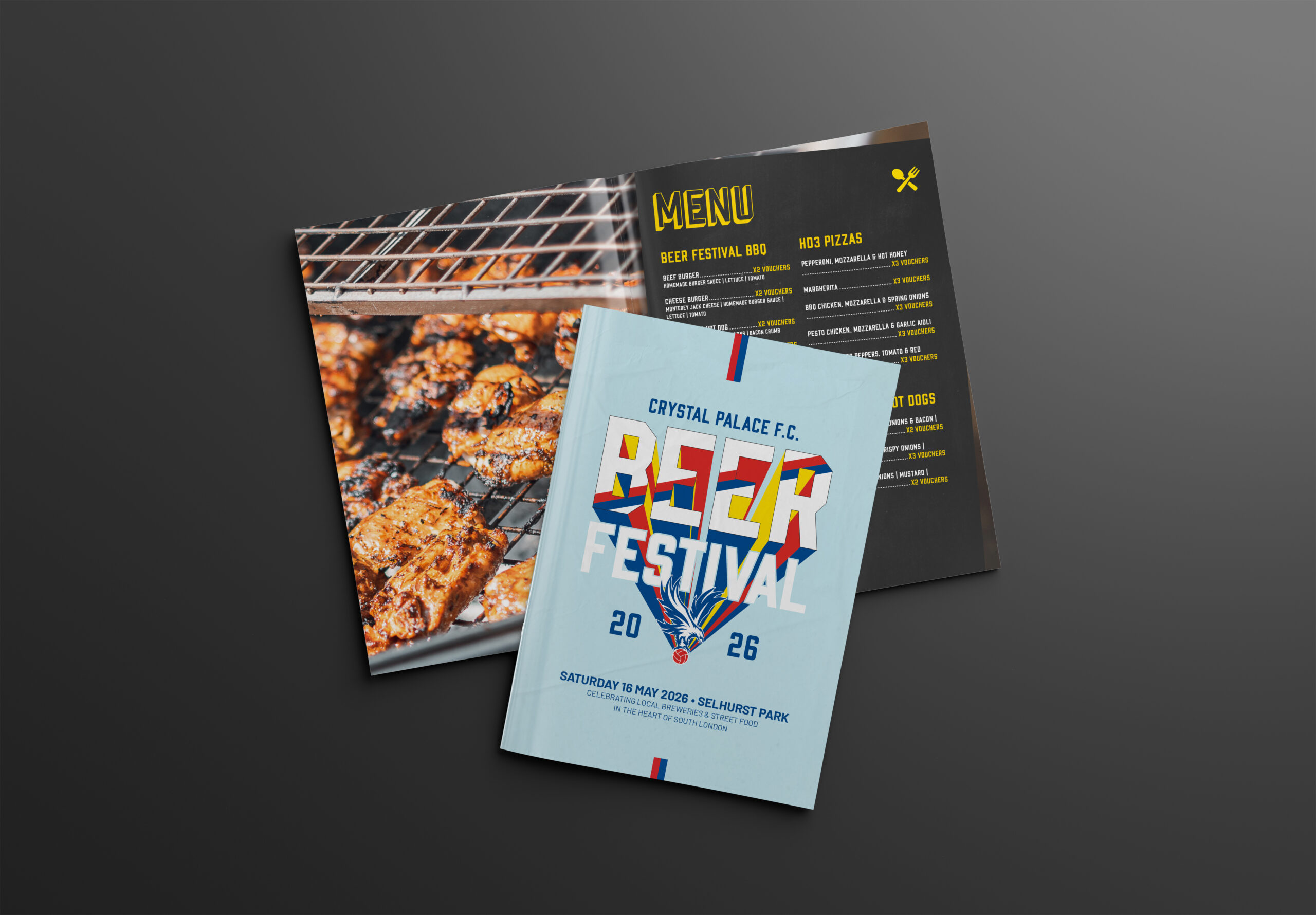 The booklet for the crystal palace beer festival 2026