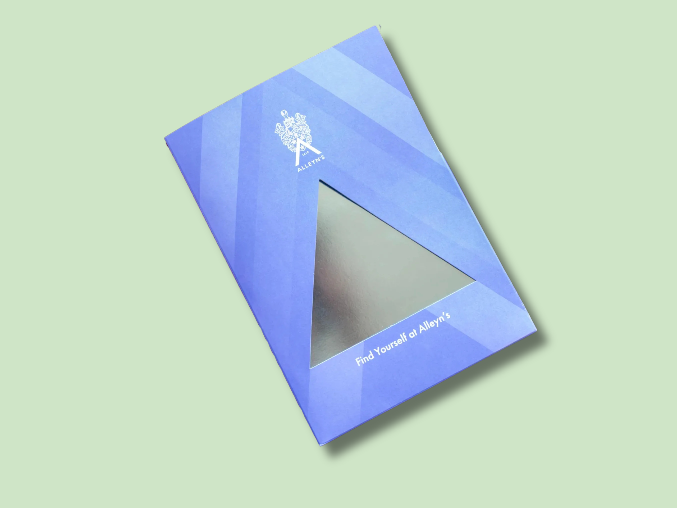A bespoke size brochure for Grillo mock-up showing the cover and internal spread.